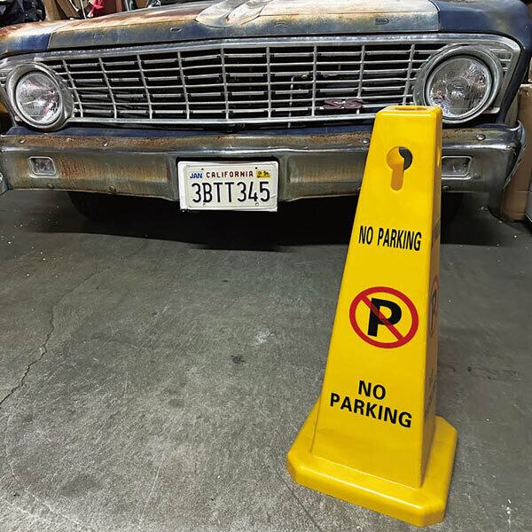 新品 WARNING PARKING パーキング アメリカ製 看板 ロードサイン PFS