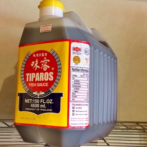 ナンプラーティパロス(特大)  fish sauce tiparos Gallon น้ำปลาทิพรส แกลลอน 4500mI