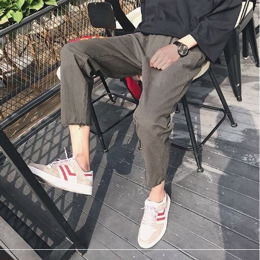 全3色 パンツ ゆったり ウエストゴム 無地 シンプル ラフ