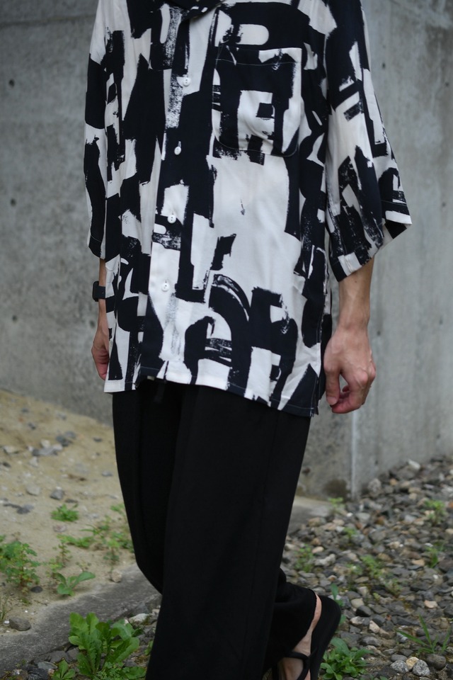 m's braque / RAGLAN-SLEEVE ALOHA SHIRT (Modern art paint)