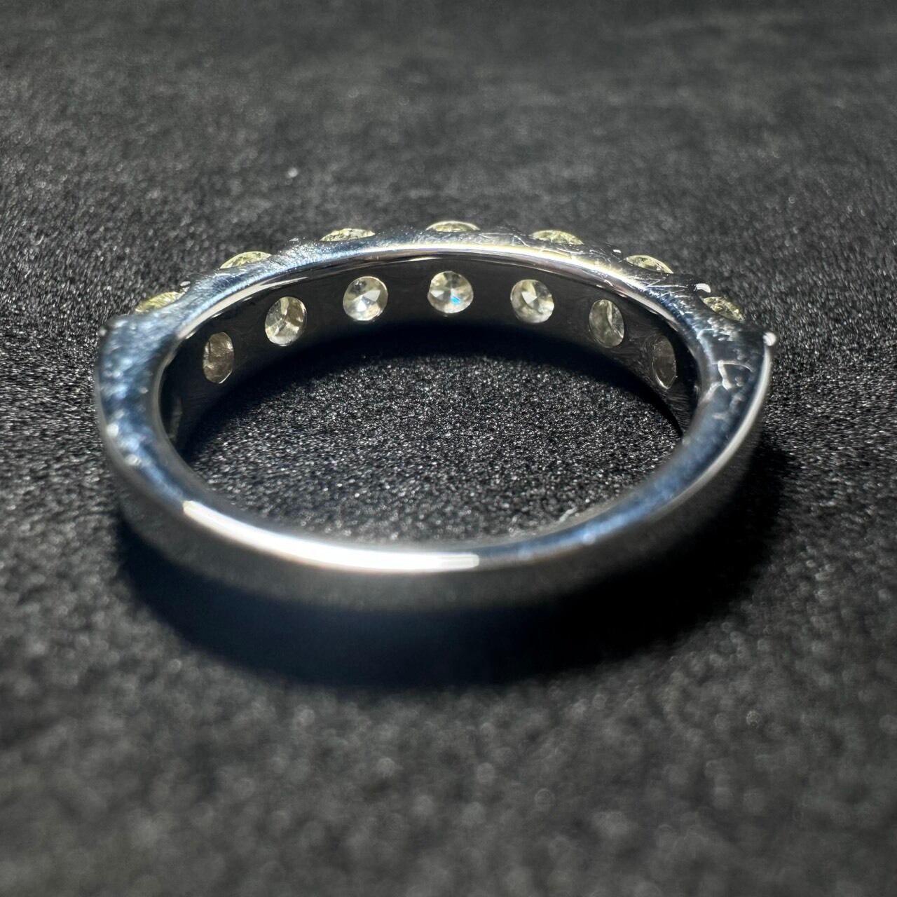 Pt900 2.197ct 7ピース 大粒ダイヤモンド エタニティリング | カオキ