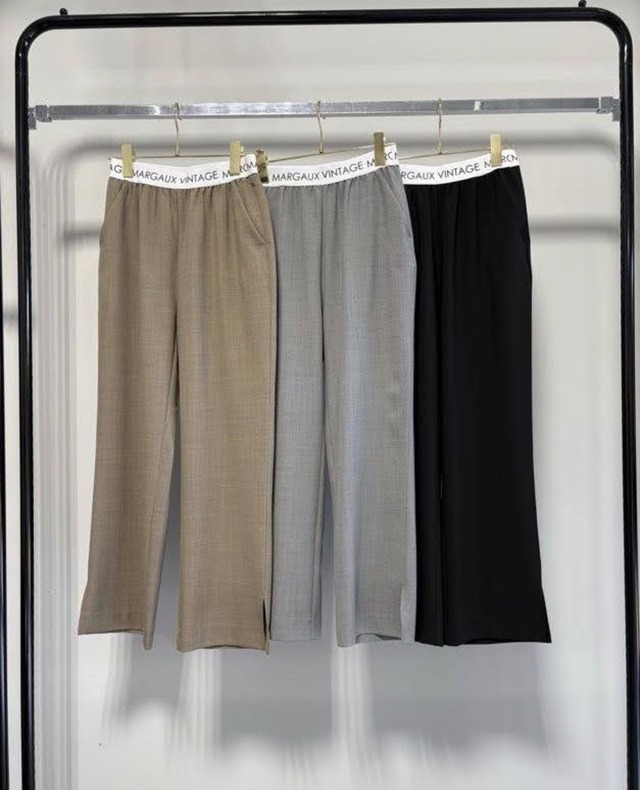 [予約販売] MARGAUX VINTAGE マルゴーヴィンテージ　ウエストゴストレートパンツ　PT-27002 (1/中〜末入荷予定)