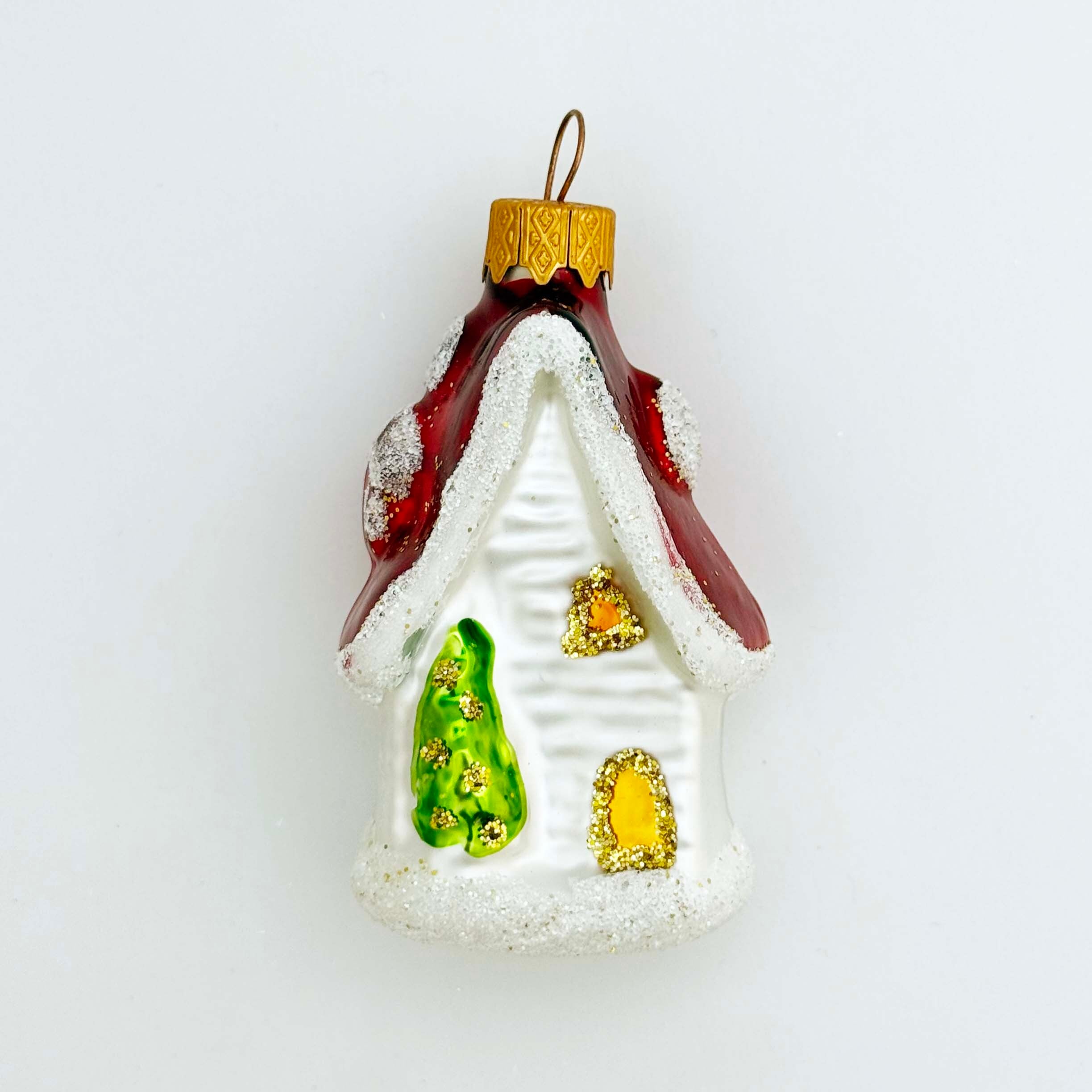 ウクライナ製 ガラスオーナメント（家）