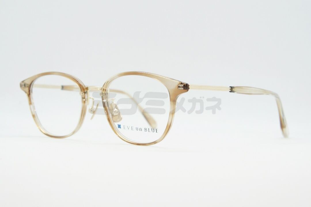 EVE un BLUE メガネ GARDEN LOBELIA Col.Cork Brown Sasa ウェリントン