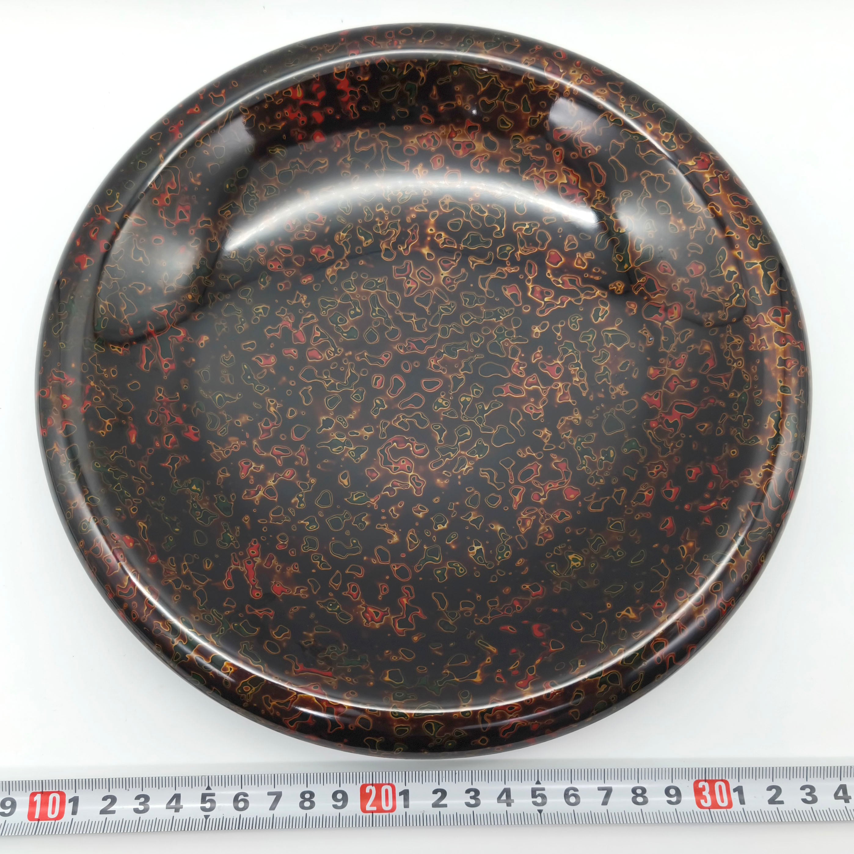 津軽塗（唐塗）バカ塗り・菓子器・菓子皿・伝統工芸・No.250615