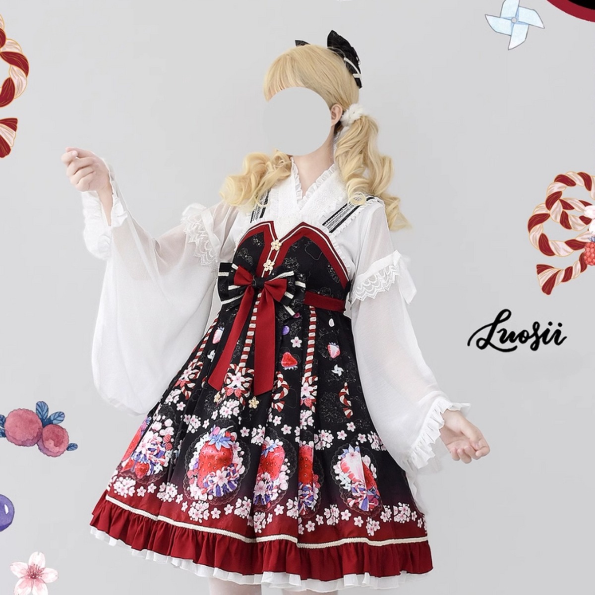 ロリータ ロリィタ 甘ロリ ジャンパースカート ジャンスカ