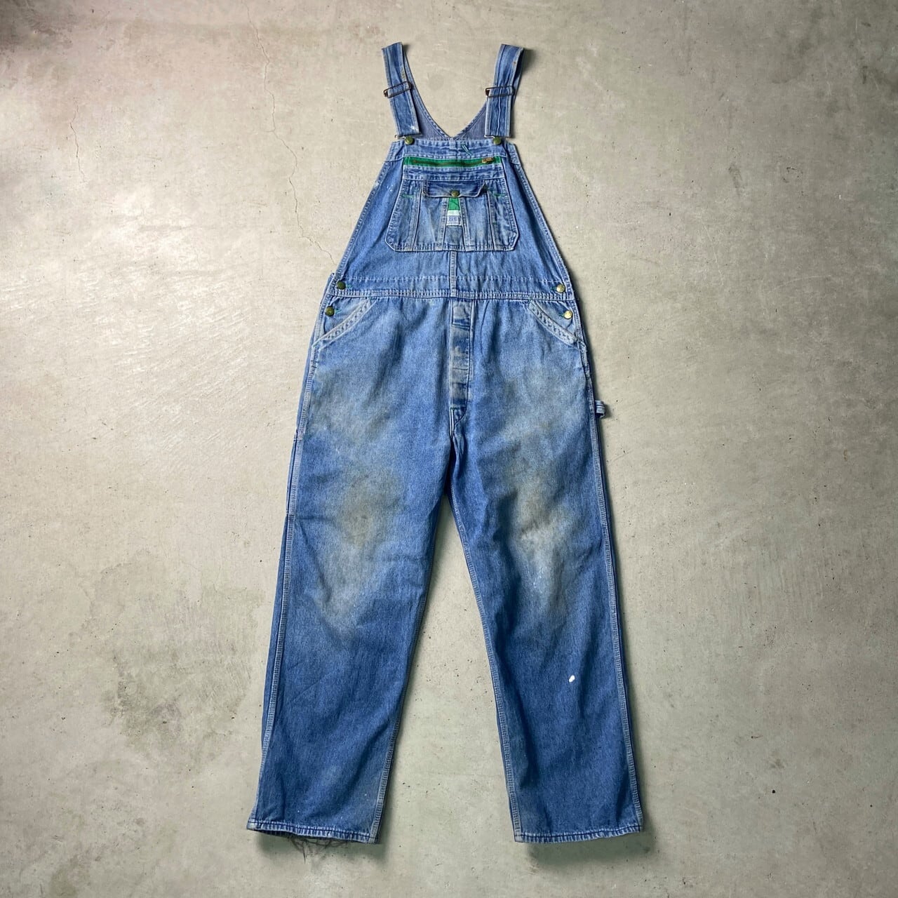 80年代 USA製 LIBERTY リバティー デニム オーバーオール メンズW40 
