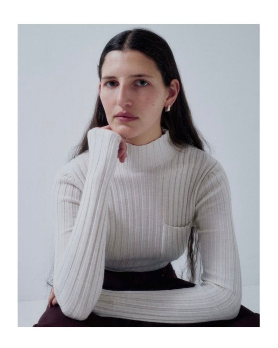 SAYAKA DAVIS/wide rib mockneck knit
