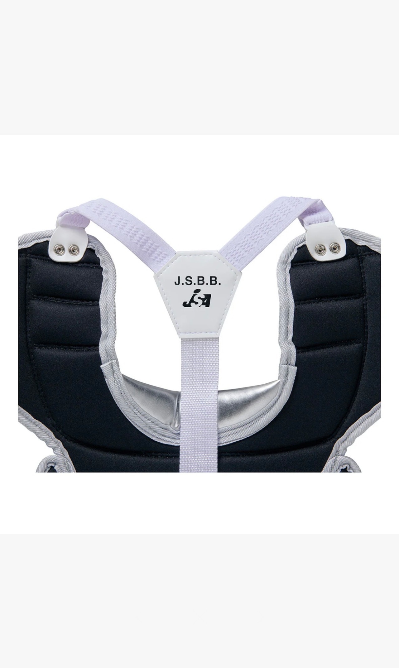 ZETT ジュニア軟式・ジュニアゴムソフト用防具4点セット　ホワイト×シルバー　・画像7