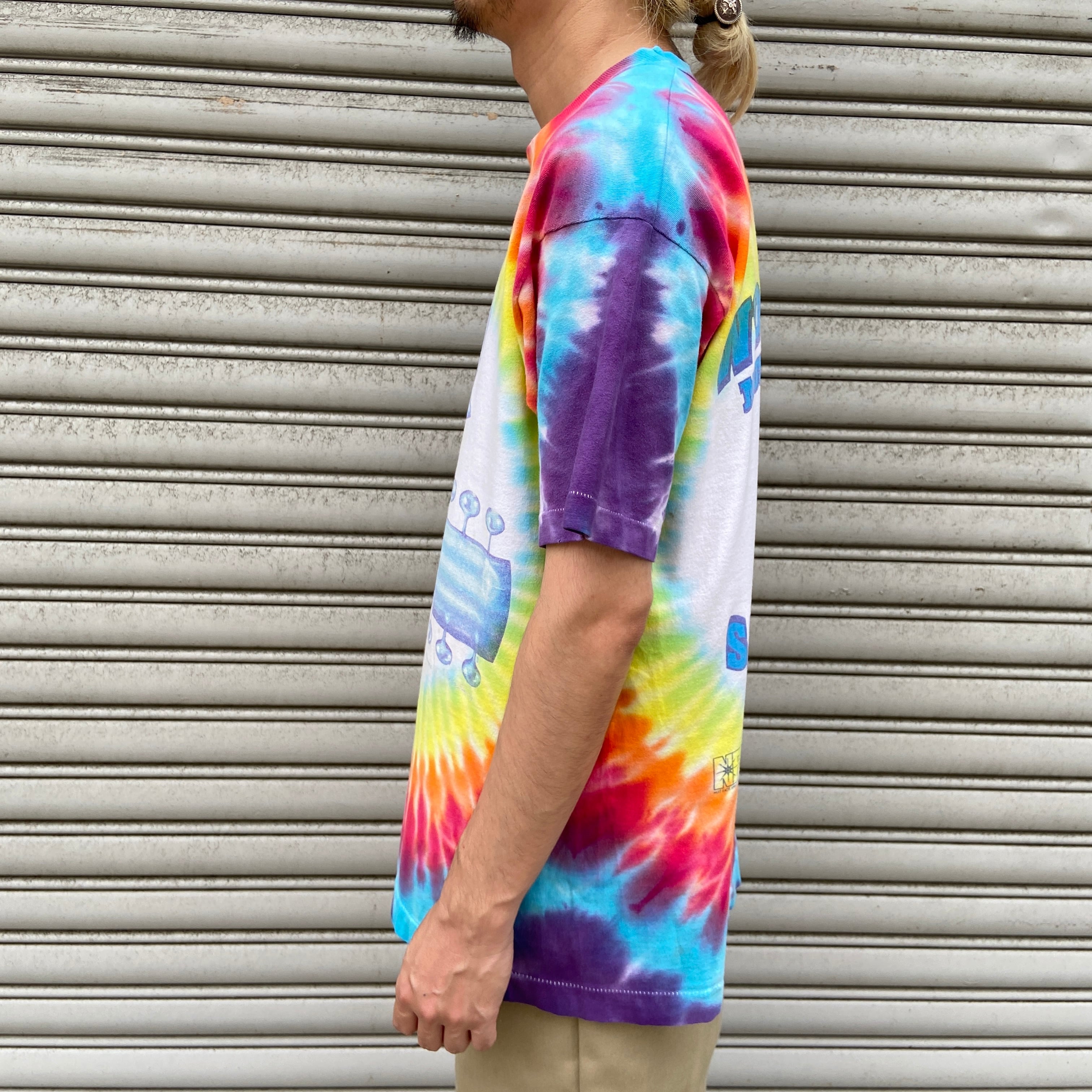 ウッドストック94 タイダイTシャ90s フェスT L usa製フルーツ ウッドストック94 タイダイTシャ90s フェスT L usa製フルーツ