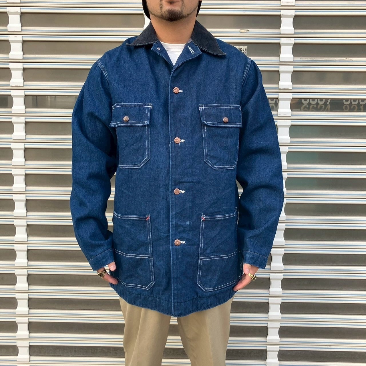 【訳あり】bigmac カバーオール　ブランケット 濃紺 美品 90s BIG MAC ビッグマック カバーオール デニム