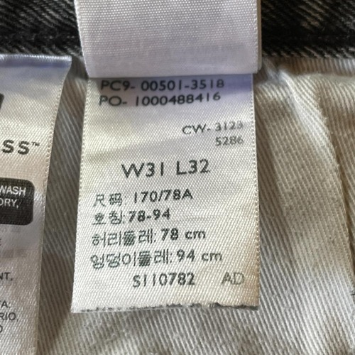 【W31 L32】 levi's ブラック リーバイス 501 ビックE 詳細写真13