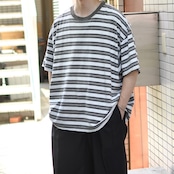 PURITAN wide silhouette multi border tee