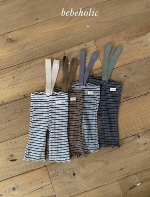 2578 stripe suspenders pants / BEBE HOLIC