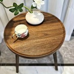 サイドテーブル テーブル ミニテーブル ラウンドテーブル ナイトテーブル 落下防止凹みあり おしゃれ 北欧