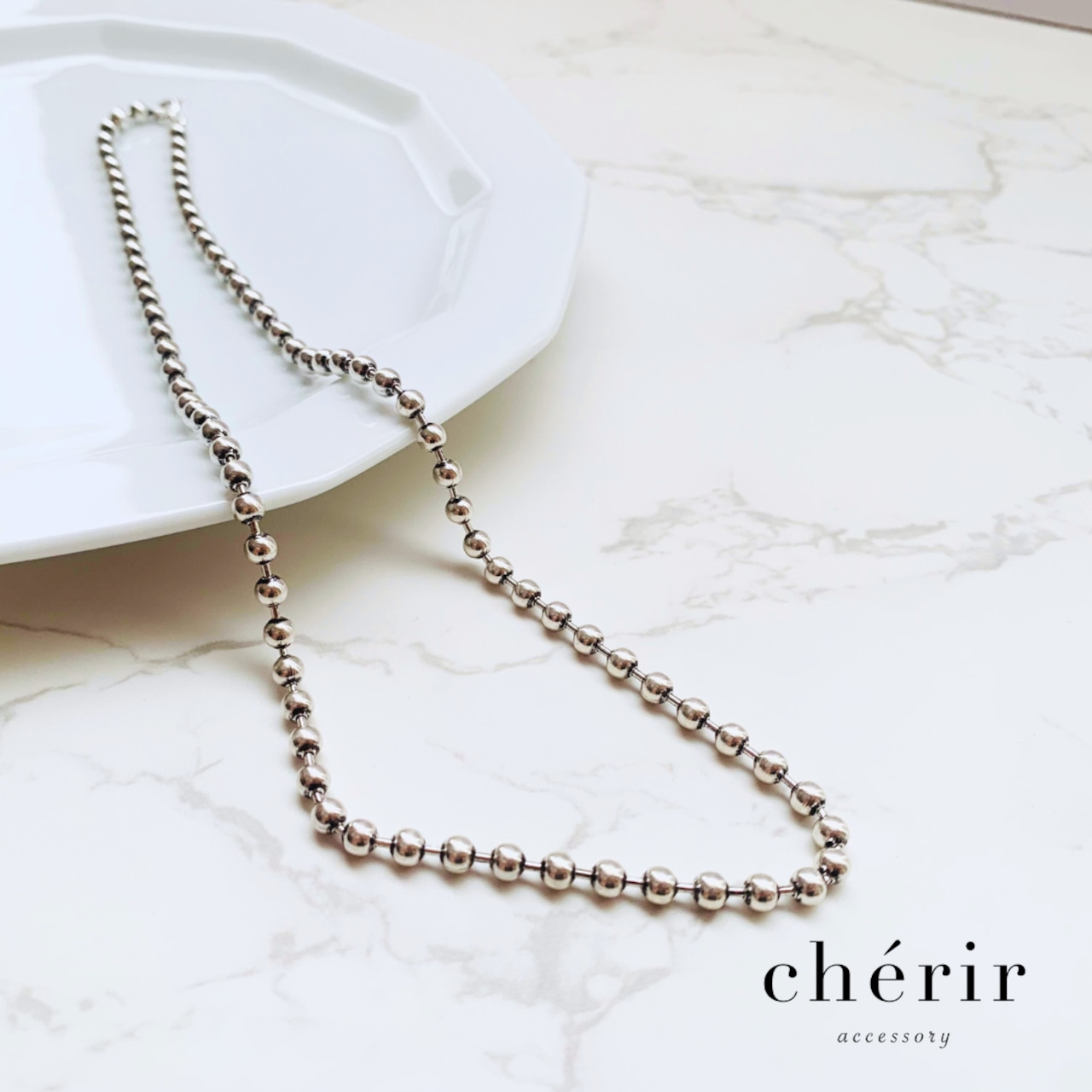 シルバーボールネックレス | cherir.hs シルバーボールネックレス | cherir.hs