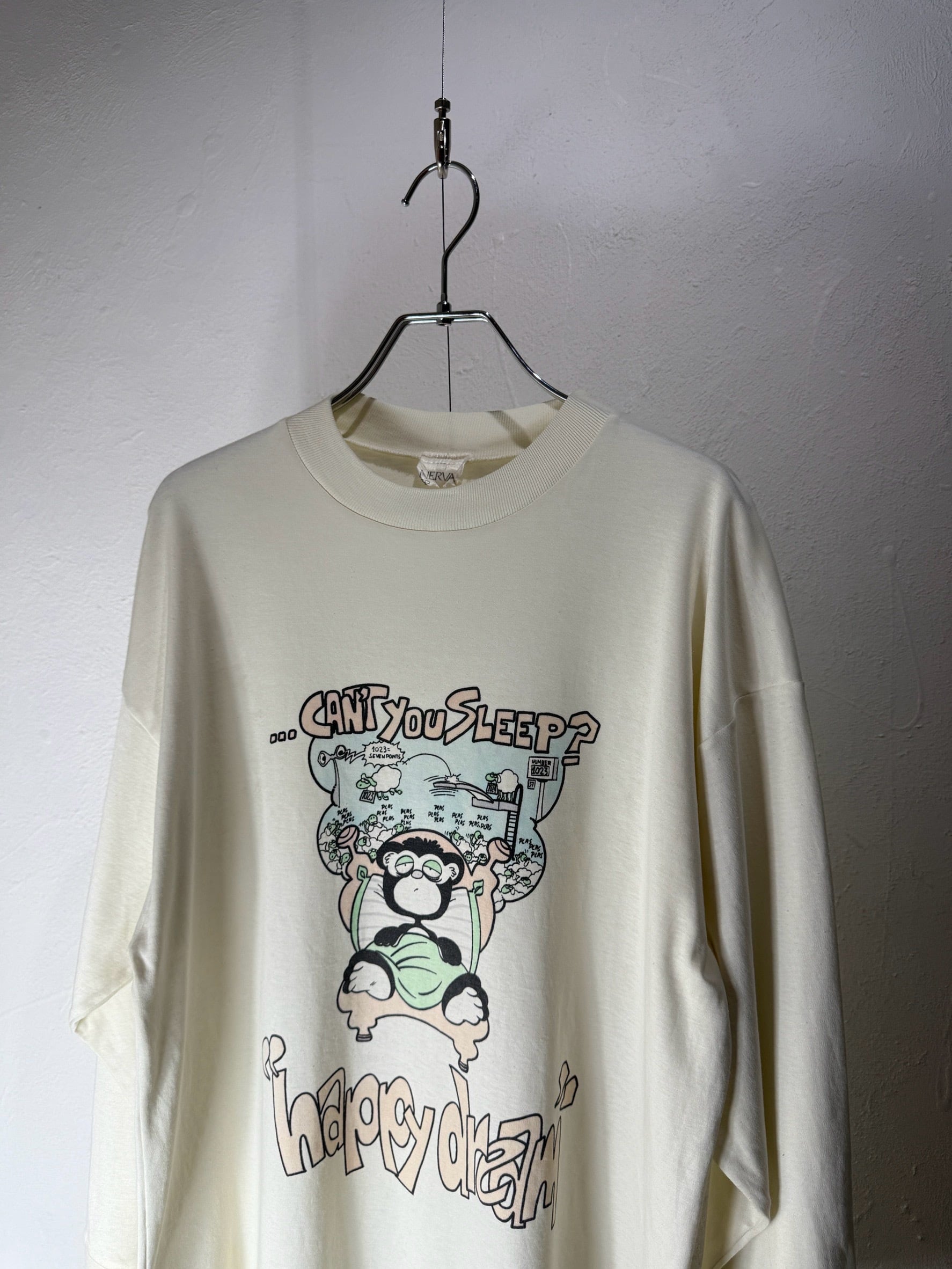 80~90’s Spain Made “Can’t You Sleep?” L/S T-shirt