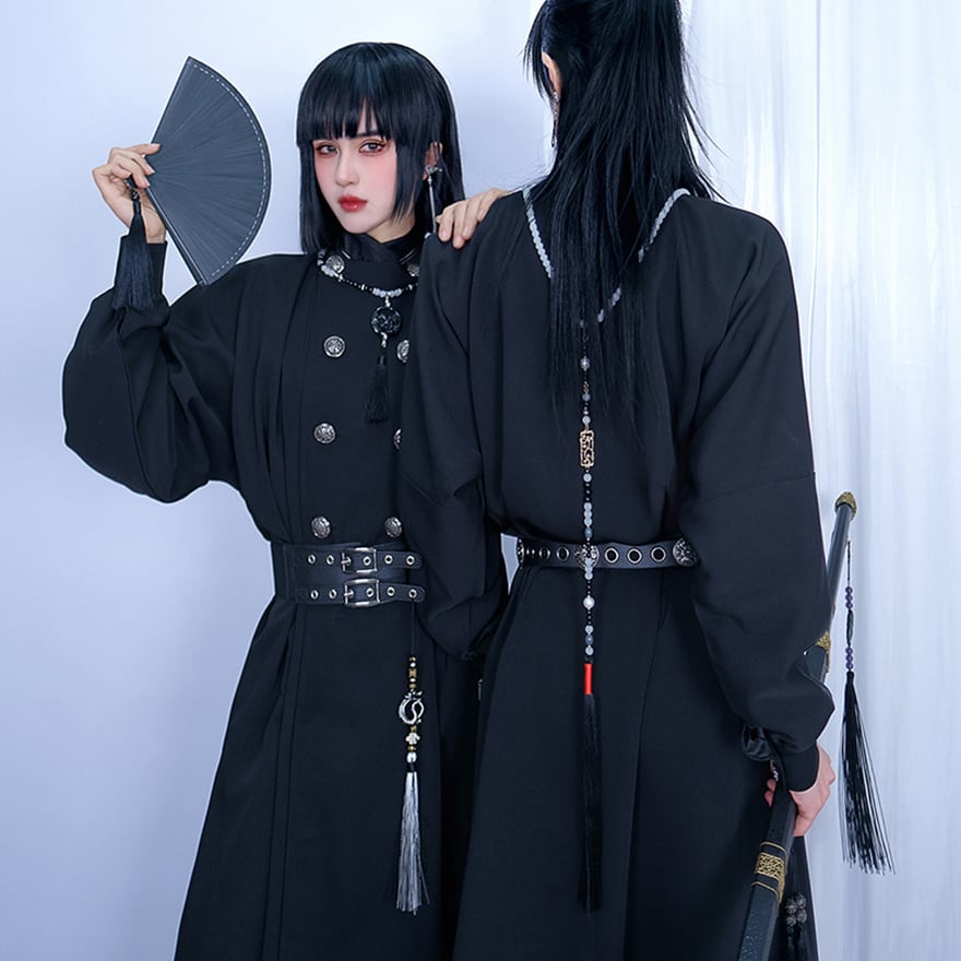 ゴスロリ 軍服コート 男装ファッション ロング丈 イベント衣装