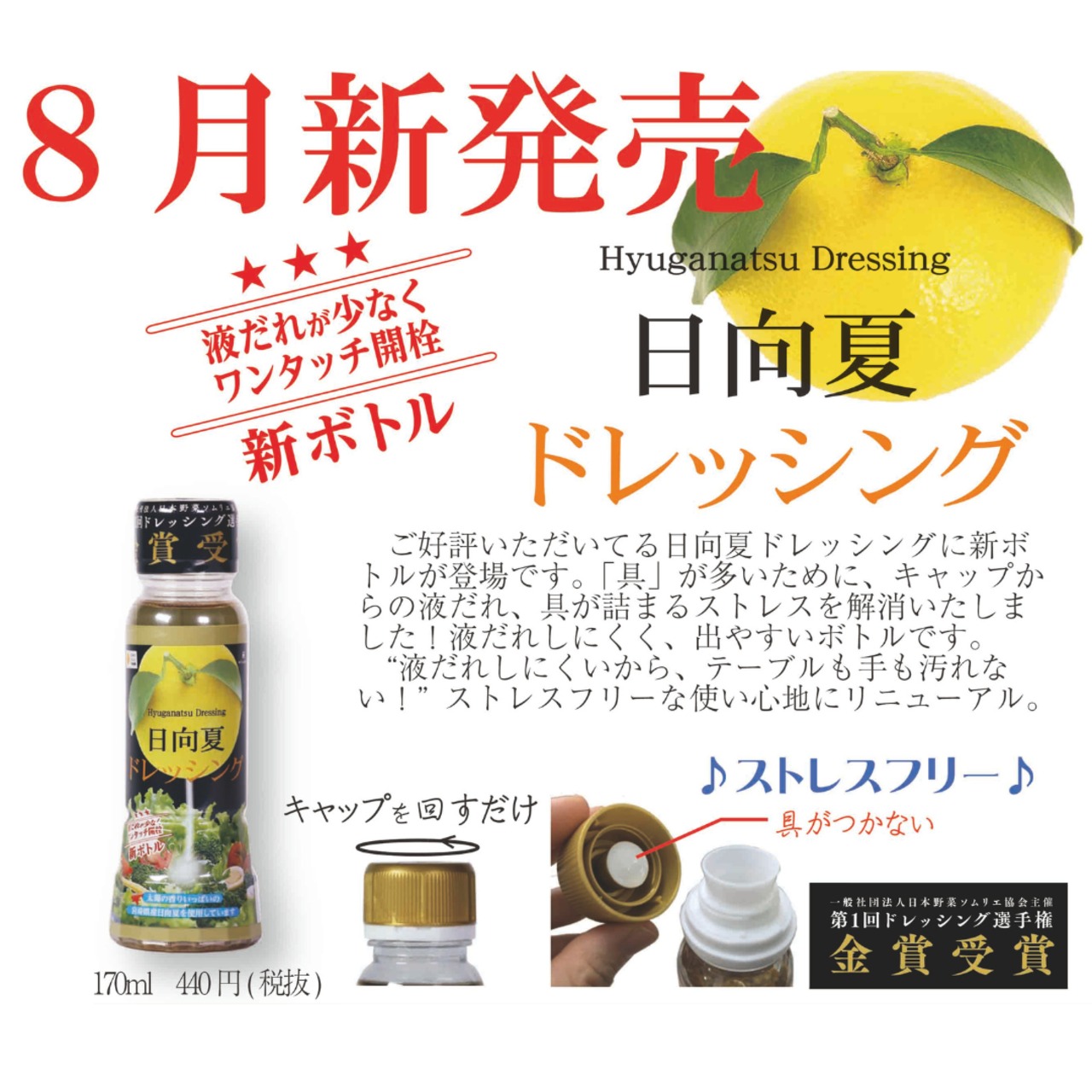 【A502】ドレッシング170ml３本セット②