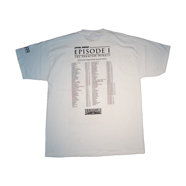 Star Wars Episode 1 Phantom Menace ヴィンテージTシャツ (スターウォーズ 1999)｜送料無料｜ヴィンテージTシャツ専門通販