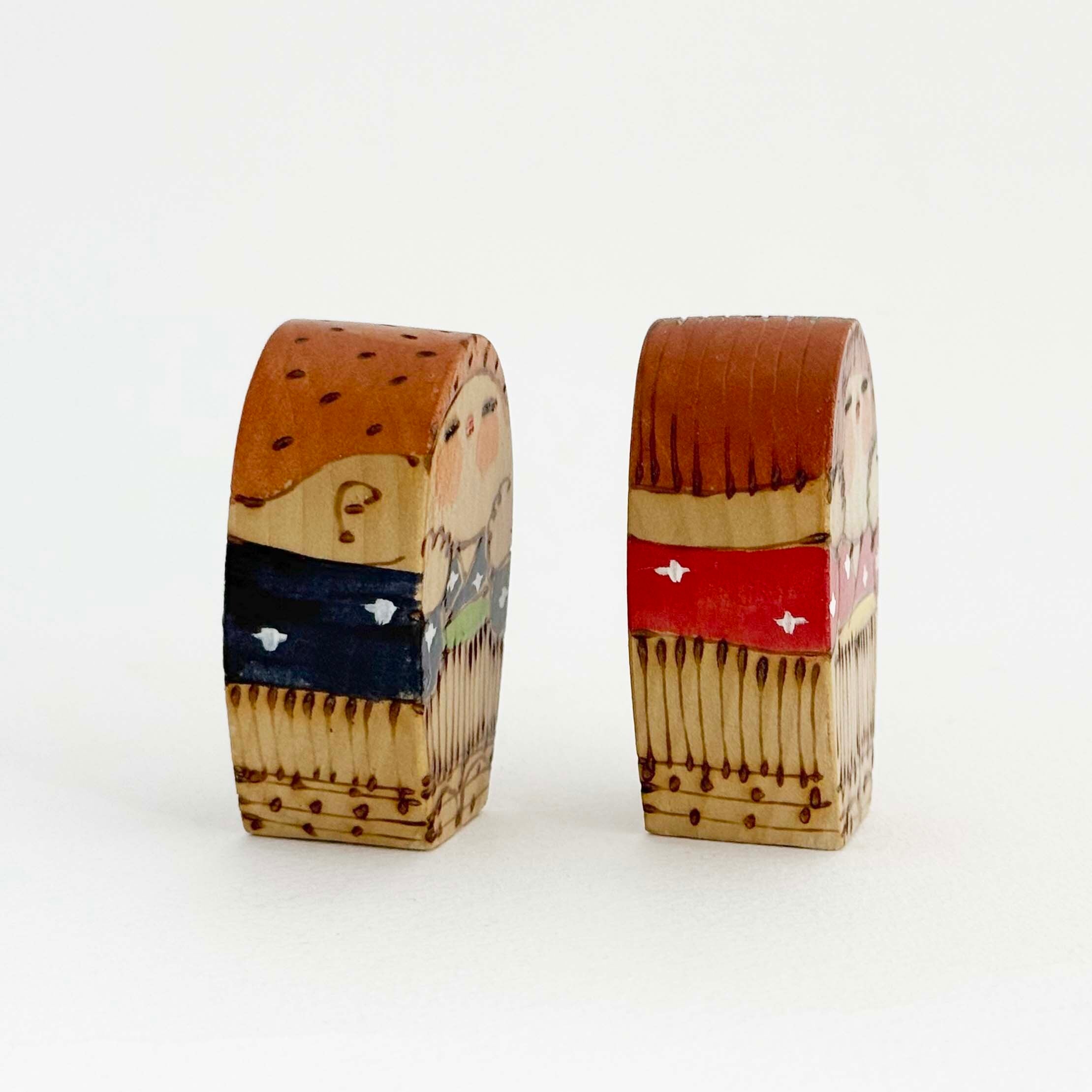 五十嵐豊 郷土民芸「わらしこけし」ペアセット