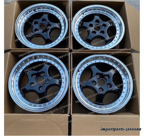 17インチ 鍛造 クラシック ワイド ブラック スタイル ホイール 1987-1991 ポルシェ 944 鍛造 -BRN-12712★