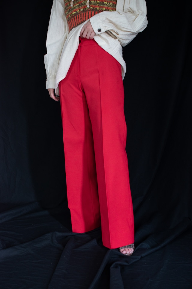 Center Press flare trousers