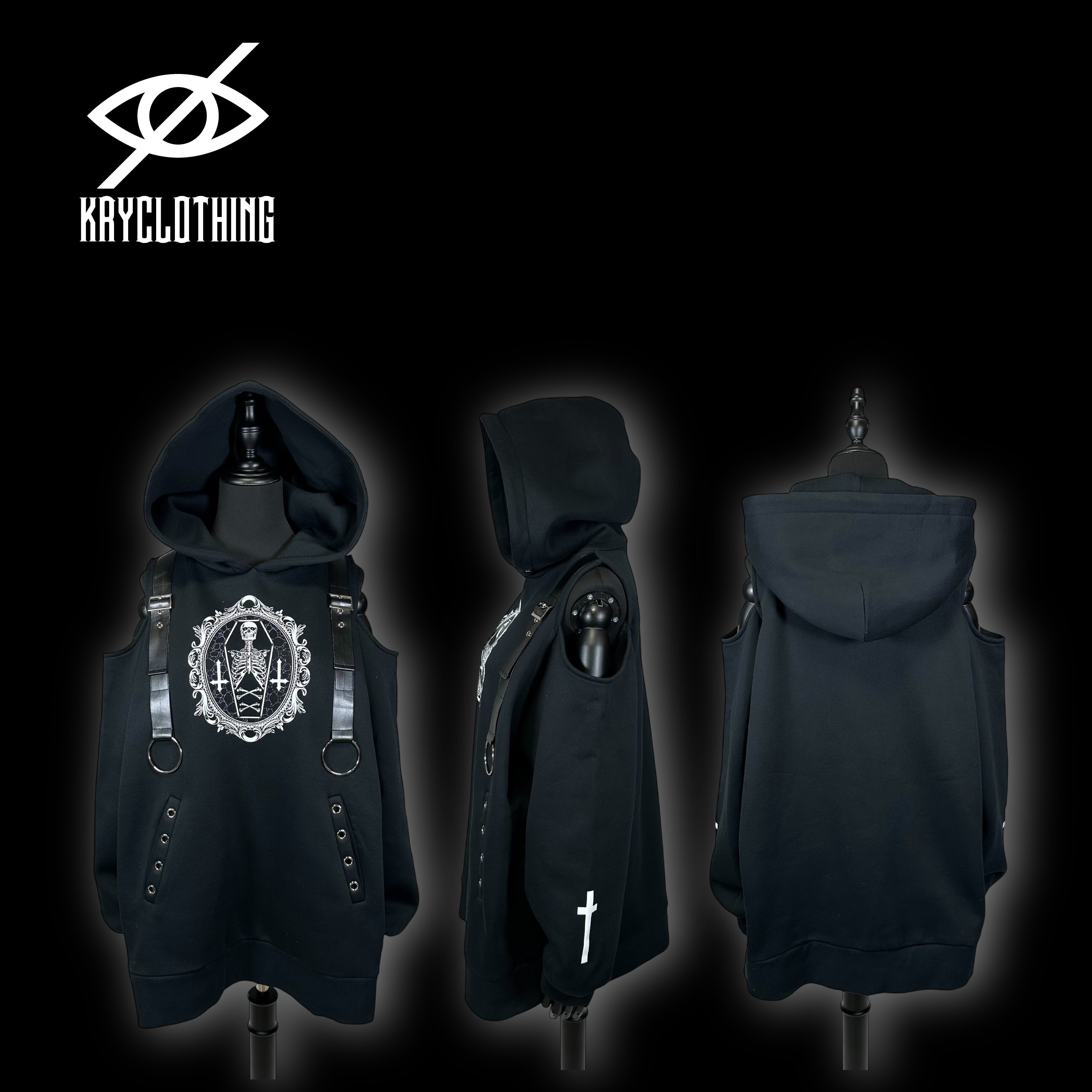 open shoulder hoodie」 | KRY clothing