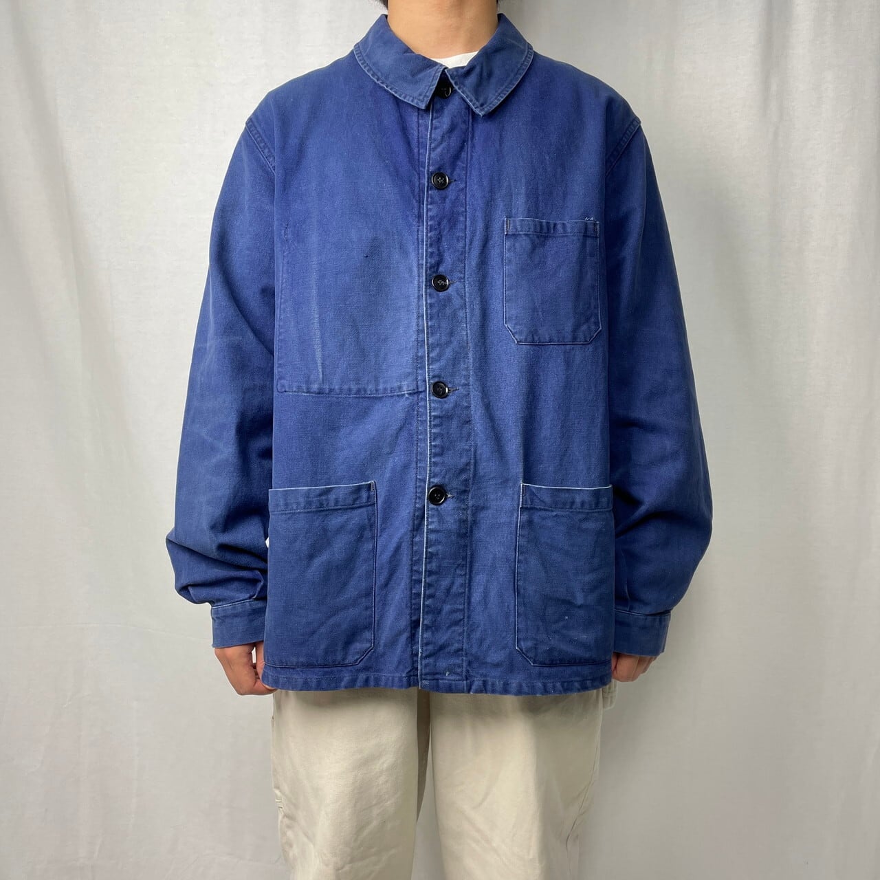 30s40s ヴェルテ ユーロ ビンテージ ワーク カバーオール jk 生成 古着 