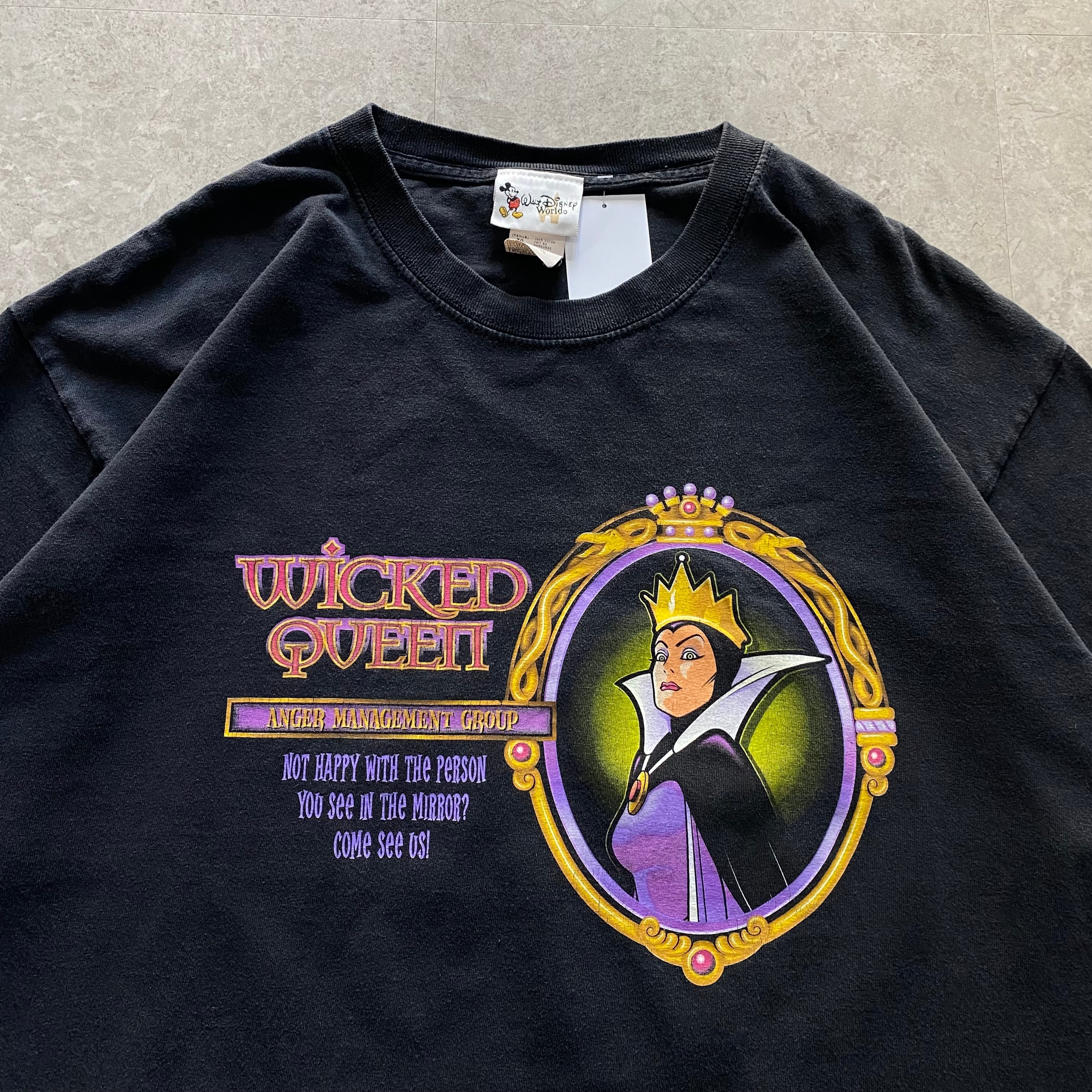 ディズニーヴィランシリーズ ウィキッド・クイーン Tシャツ　シングルステッチ 00s Disney Villains 