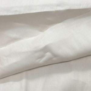 ★NI077◆2m◆リネンレーヨン混とろみツイル生地◆オフホワ