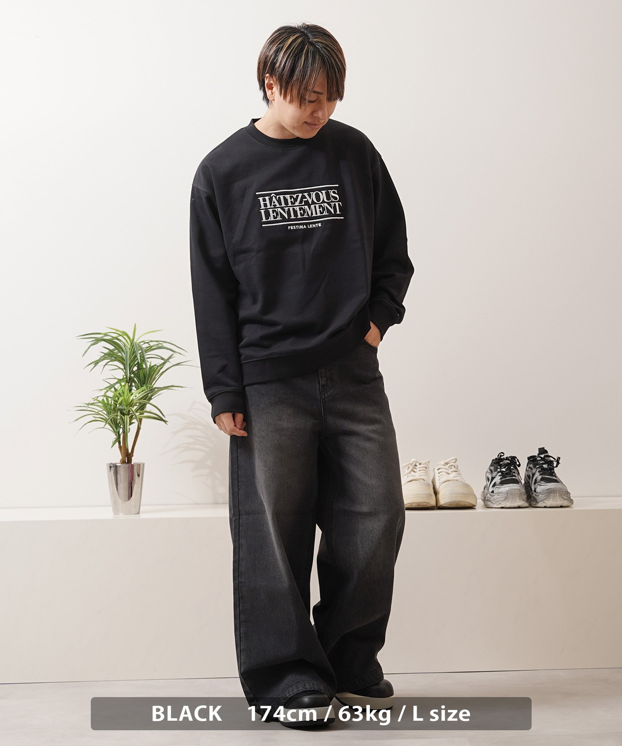 ◆CVC裏毛 ロゴ刺繍 スウェットシャツ◆sb-g1451552n