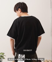 ◆ハート刺繍 リンガーネックTシャツ◆ng-55215