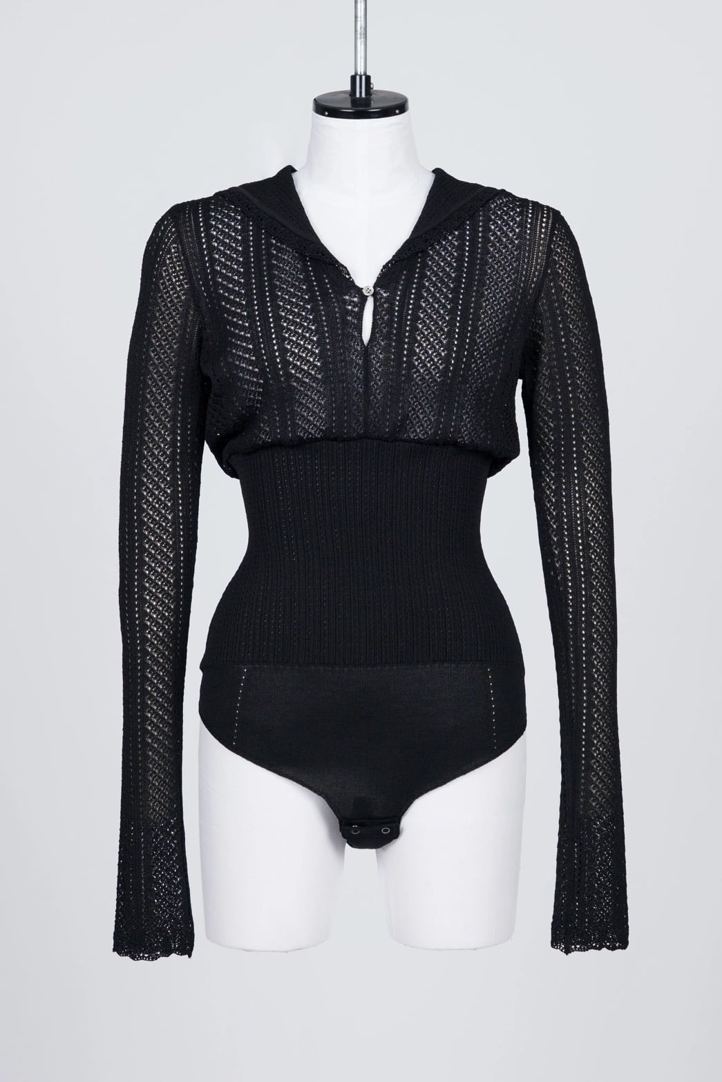 FETICO フェティコ LACE KNIT BODYSUIT litmus FETICO(フェティコ)のLACE KNIT BODYSUIT BLACKの通販｜PALETTE