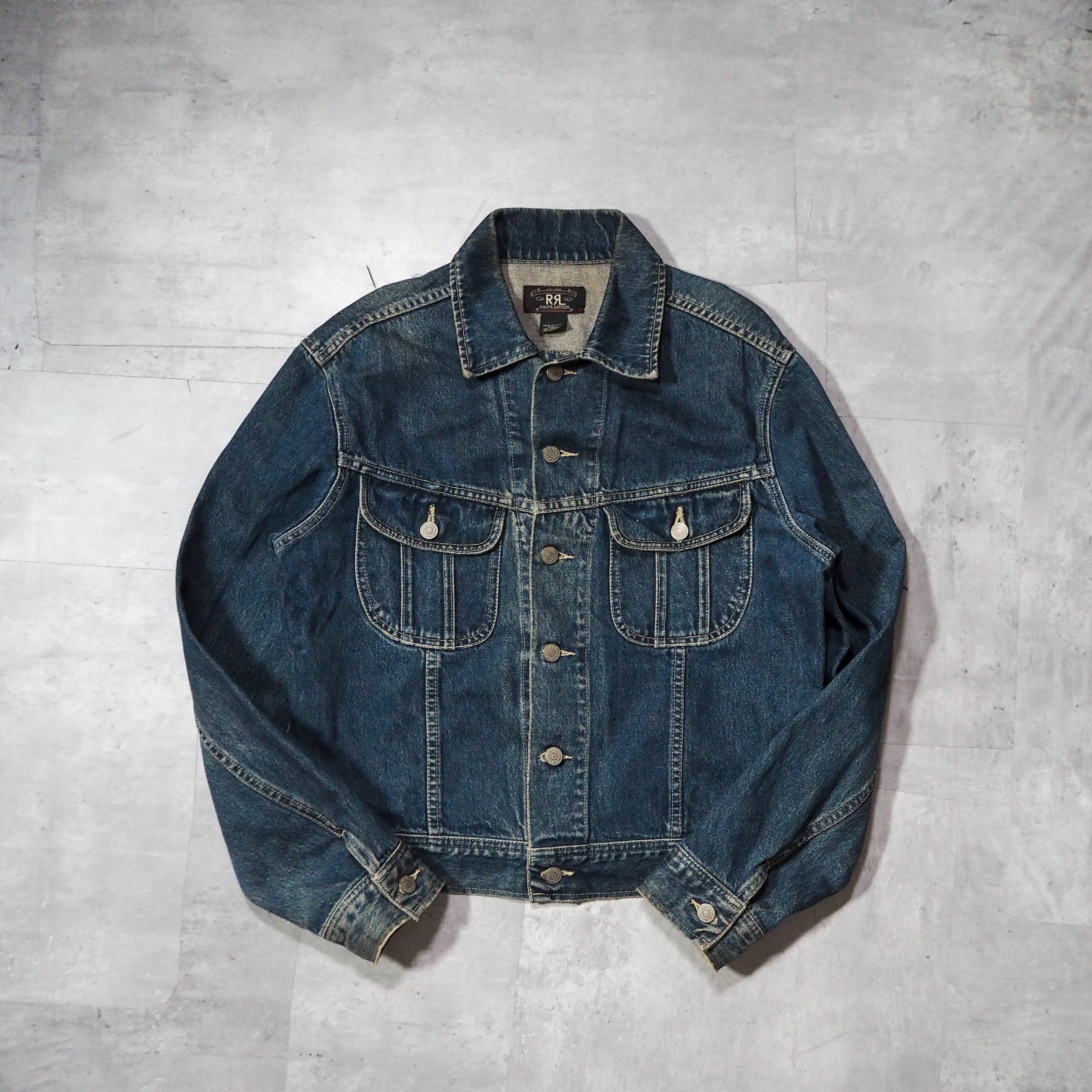 90s “RRL” 101-J sampling denim jacket made in USA 90年代 ダブル