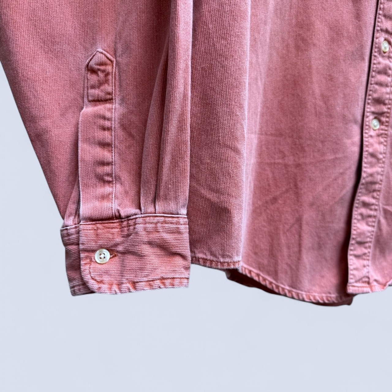 L.L.BEAN COTTON PIQUE L/S SHIRT