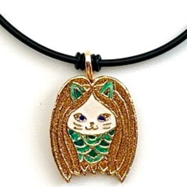 金のネコビエ様2WAYブローチペンダント