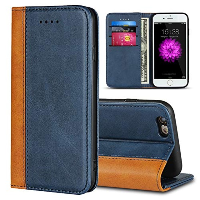 Eastwave for アイフォン SE 2022 第3世代 SE 2020 第2世代 for iPhone 7 8 ケース 手帳型 携帯カバー 内蔵マグネット 財布型カバー カード収納 横置きスタンド機能 二つ折り 耐汚れ 耐衝撃