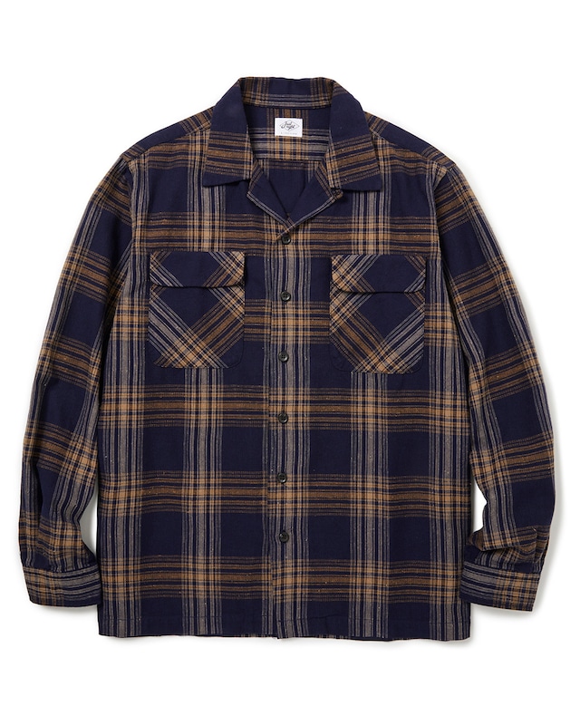 Just Right “OCLS Shirt Nepped Check” Navy