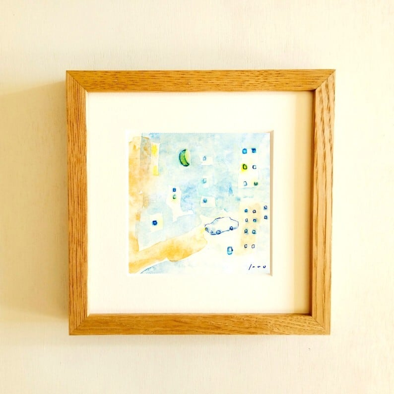 風景画「デイゴの紅い花」油彩画F6/額付き | PAY ID