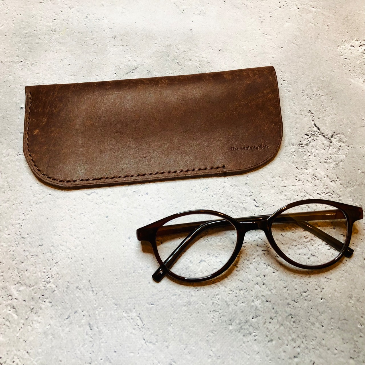 [限定色] 【GLASSES CASE】 眼鏡入れ　焦茶