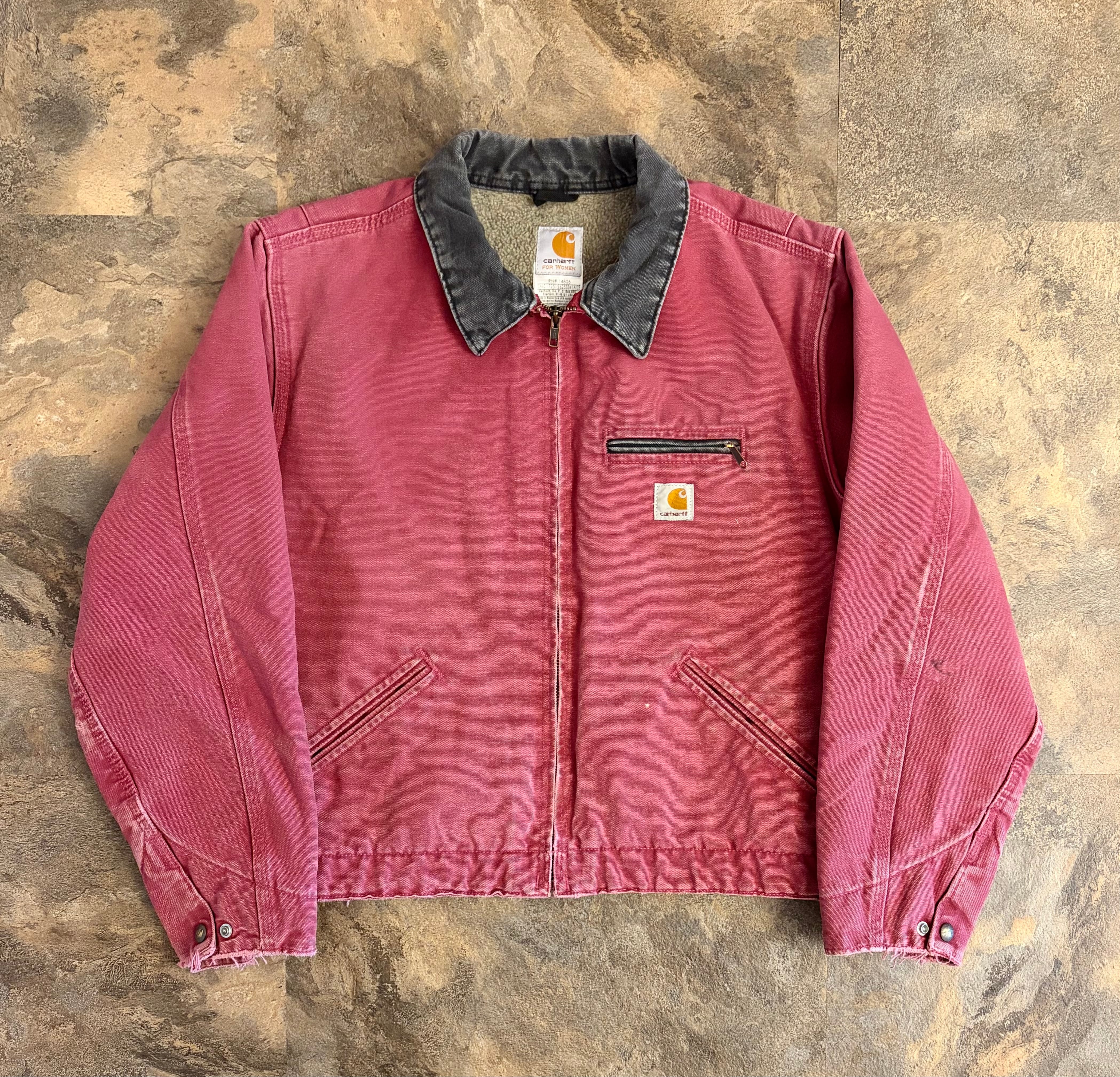 SP④Carhartt カーハート Detroit Jacket 希少カラー ルビーレッド
