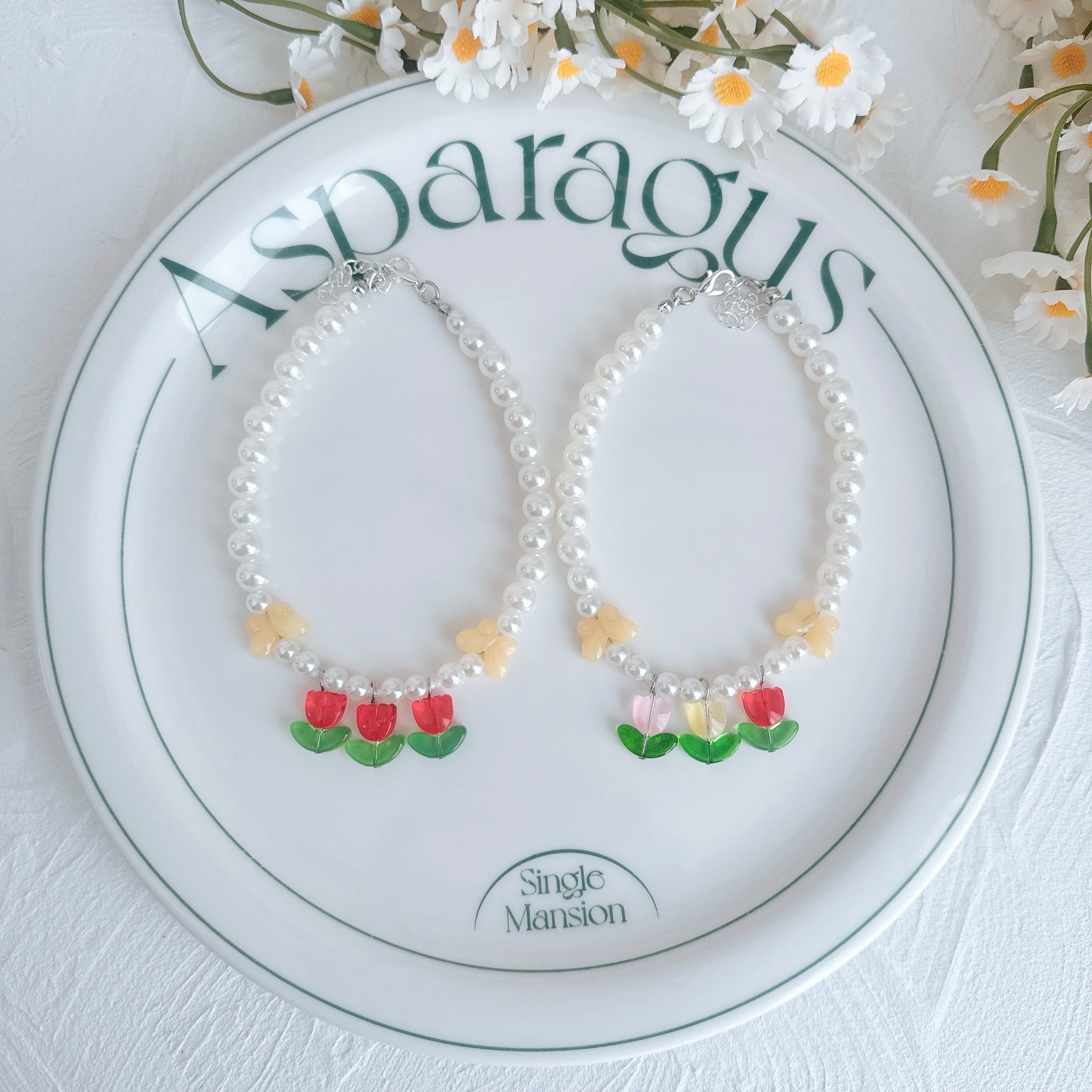 チューリップいっぱいネックレス