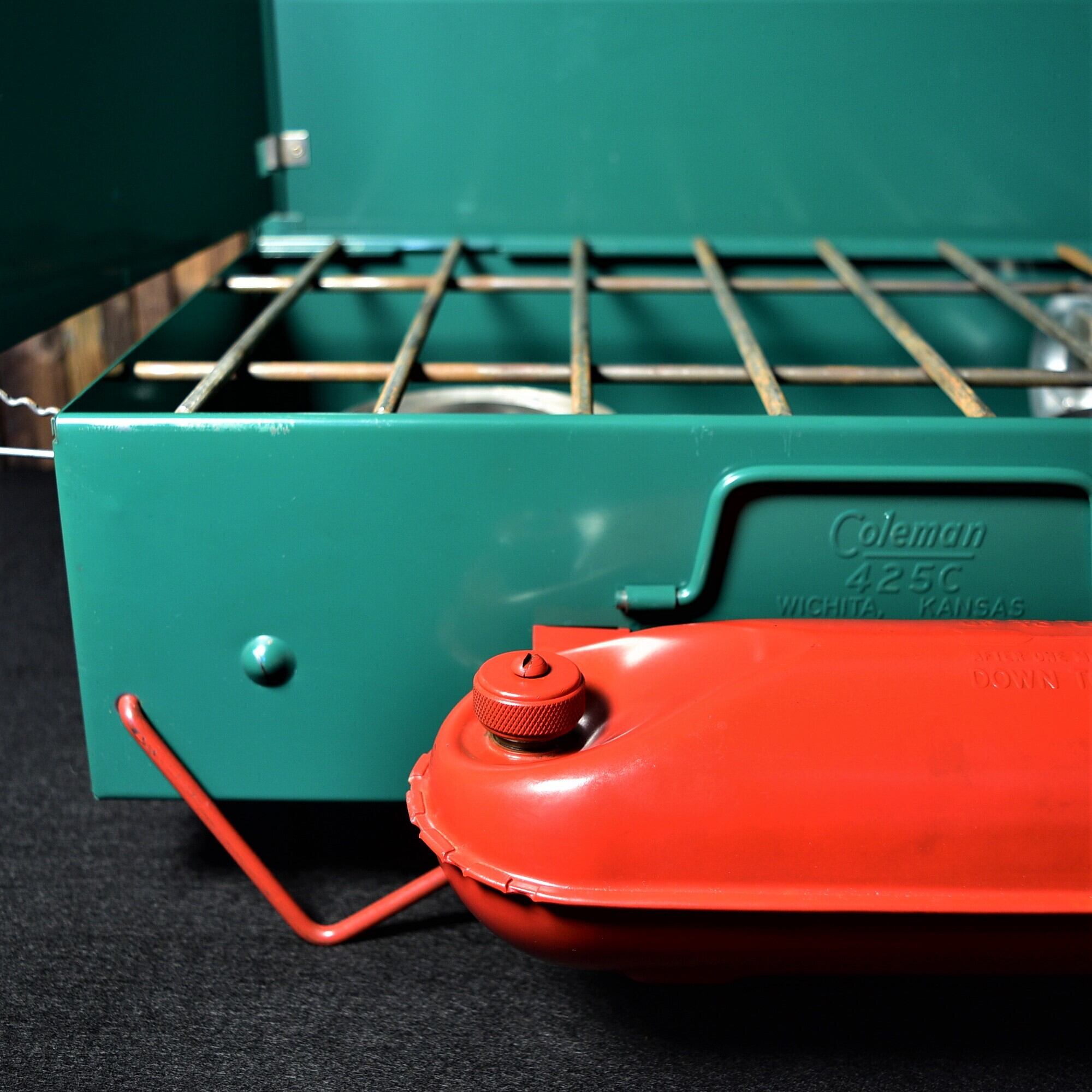 コールマン 425C ツーバーナー 赤脚 赤足 コンパクト ビンテージ