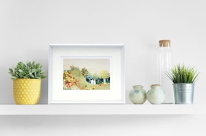 ムーミン 北欧 Postery 「ムーミン谷のジャングル」送料無料 フレーム 展示用フック付アートポスター 絵画 インテリア アート