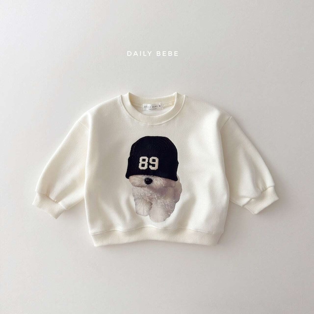 【取寄】Dailybebe ビションクリームトレーナー｜秋服｜韓国子供服｜26/AT