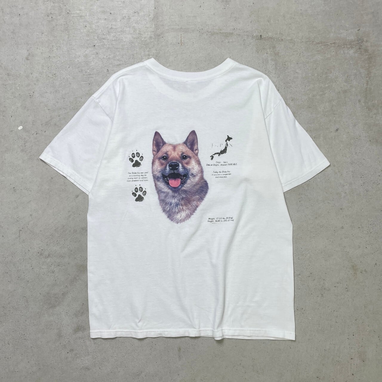 00年代 Shiba Inu 柴犬 アニマルプリントTシャツ 犬 イヌ メンズL 古着 