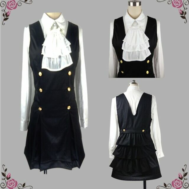 K1212b 妖狐×僕SS 白鬼院凜々蝶/ 髏々宮カルタ 主人公制服 風 コスプレ