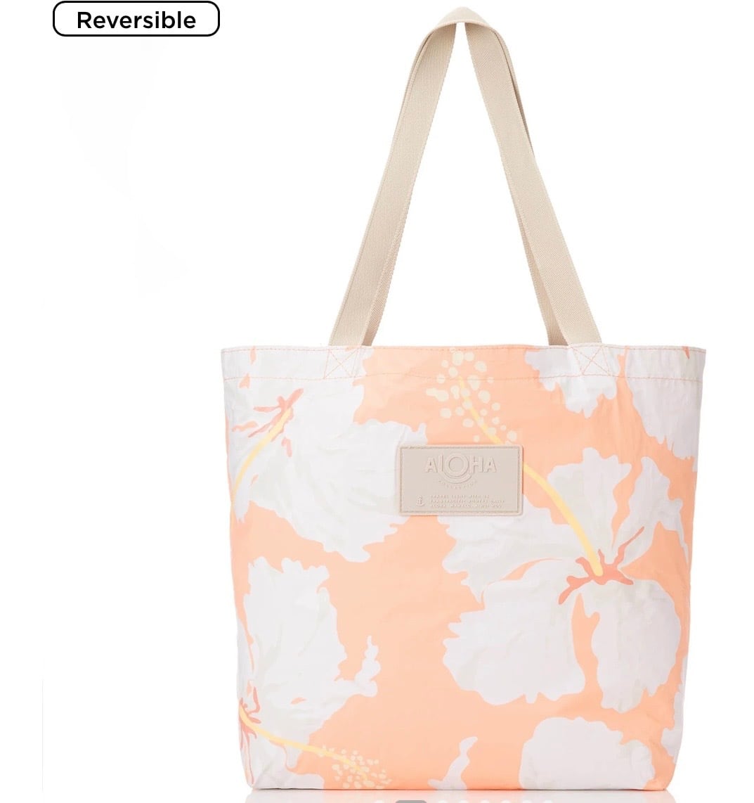 ALOHA COLLECTION リバーシブルトートTaha'a - Peachy | AQUA TREE