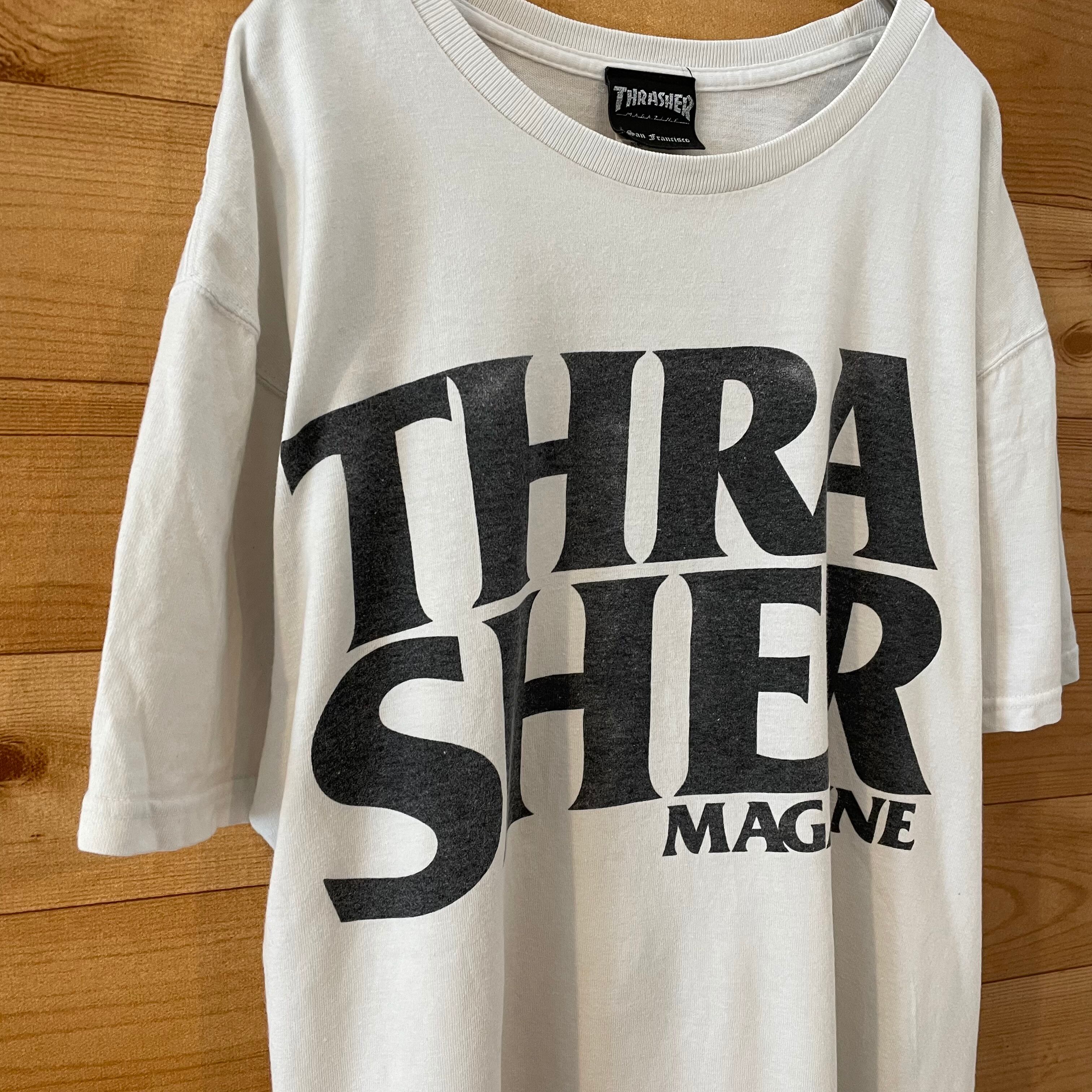 【THRASHER】ビッグロゴ Tシャツ Mサイズ スラッシャー スケボー US古着 アメリカ古着 | 古着屋手ぶらがbest powered by  BASE